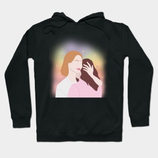 wlw lesbian lgbt queer pride aura Hoodie